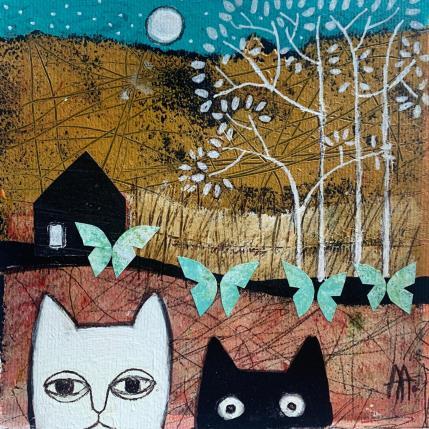 Painting Perdidos by Arias Parera Almudena | Painting Naive art Acrylic Animals, Landscapes, Pop icons