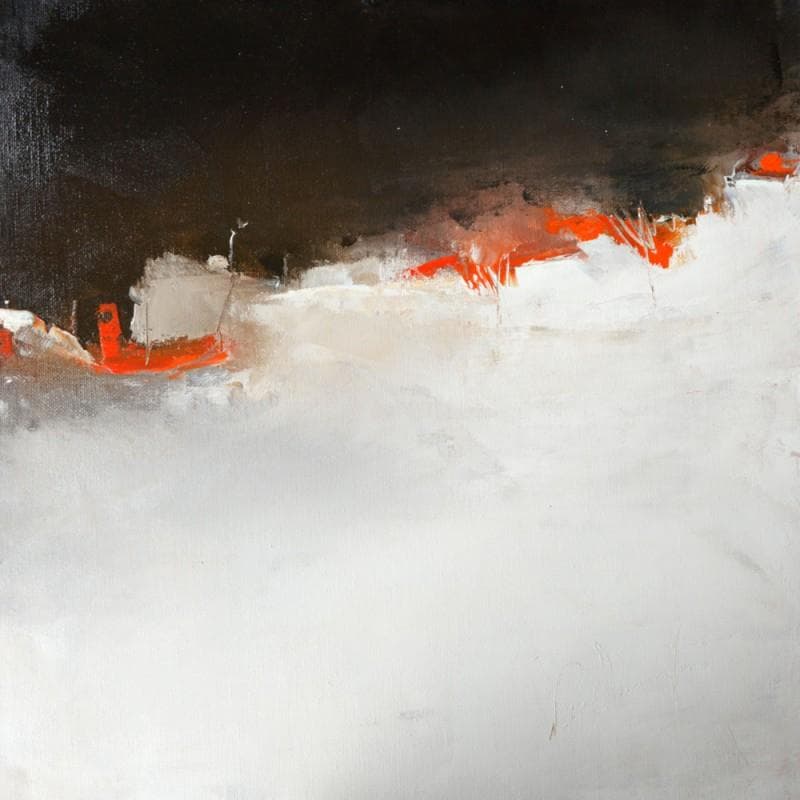 Peinture Un temps pour tout par Dumontier Nathalie | Tableau Abstrait Minimaliste Huile