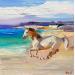 Peinture Wind of Pleasure par Bond Tetiana | Tableau Figuratif Animaux Huile