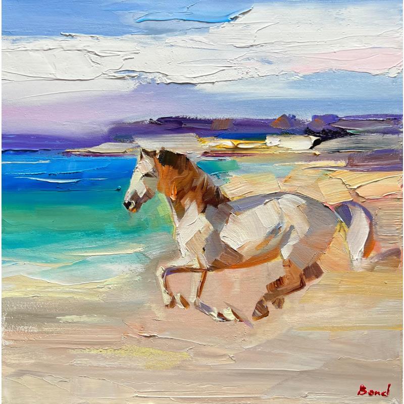 Peinture Wind of Pleasure par Bond Tetiana | Tableau Figuratif Animaux Huile