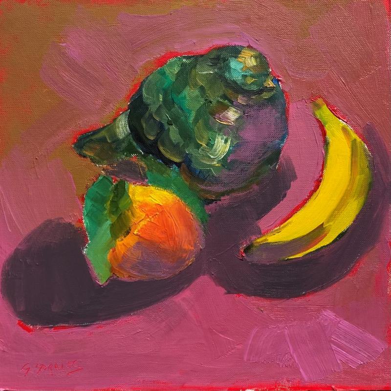 Peinture NATURE MORTE AU PIGEON par Morales Géraldine | Tableau Figuratif Natures mortes Huile Acrylique