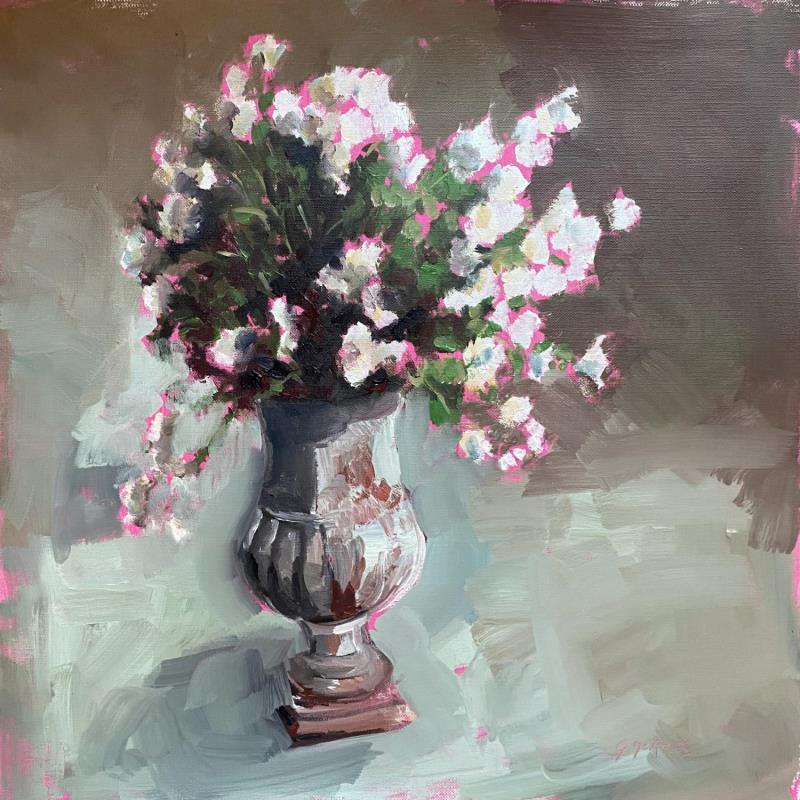 Peinture BOUQUET EMPIRE par Morales Géraldine | Tableau Figuratif Natures mortes Huile Acrylique