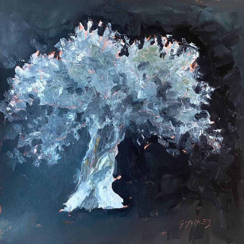 Painting L'OLIVIER by Morales Géraldine | Painting Figurative Still-life Oil Acrylic