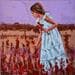 Painting Flores rojas by Escobar Francesca | Painting Figurative Life style Acrylic