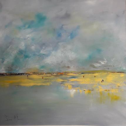 Peinture Lorsque l'océan se retire par Klein Bruno | Tableau Figuratif Huile Marine