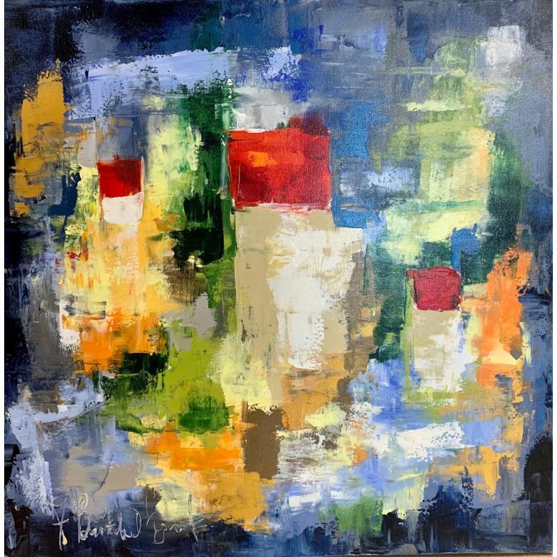 Pintura Fraicheur d'été por Bastide d´Izard Armelle | Pintura Abstracto Urbano Aceite