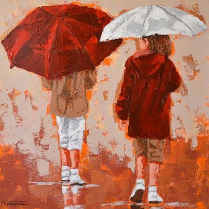 Painting Calido by Escobar Francesca | Painting Figurative Acrylic Life style