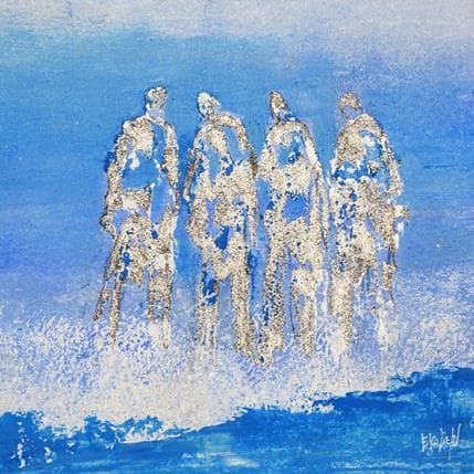 Peinture Ambiance iodée par Escolier Odile | Tableau Figuratif Acrylique Paysages