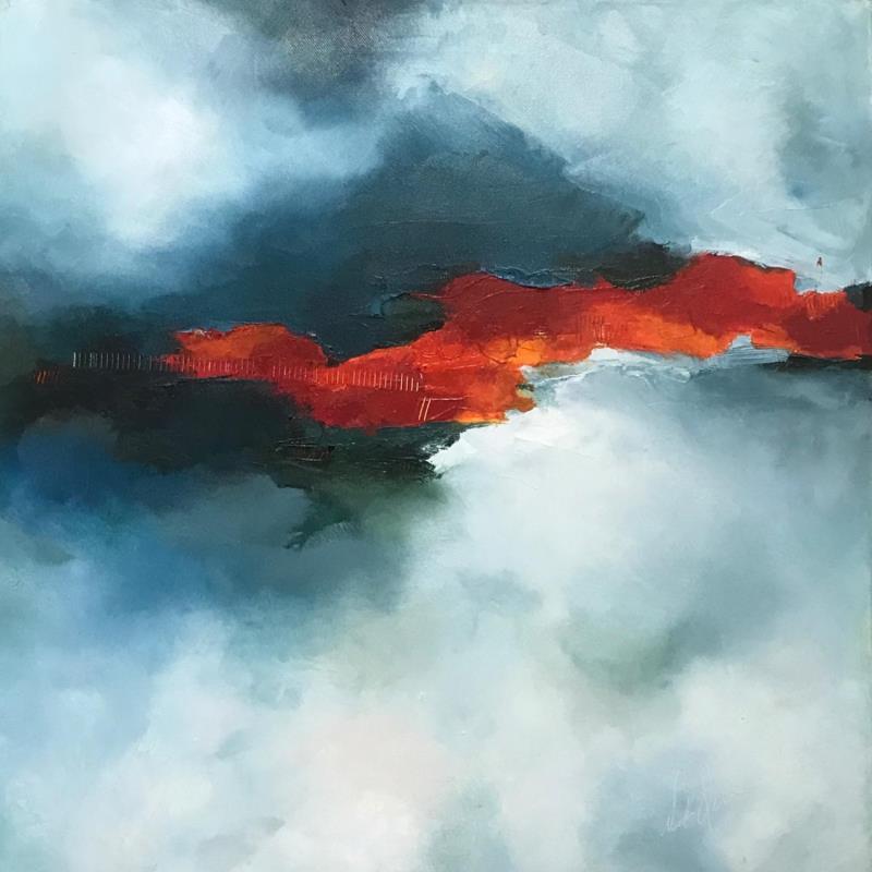 Painting le plus doux des rêves by Dumontier Nathalie | Painting Abstract Minimalist Oil