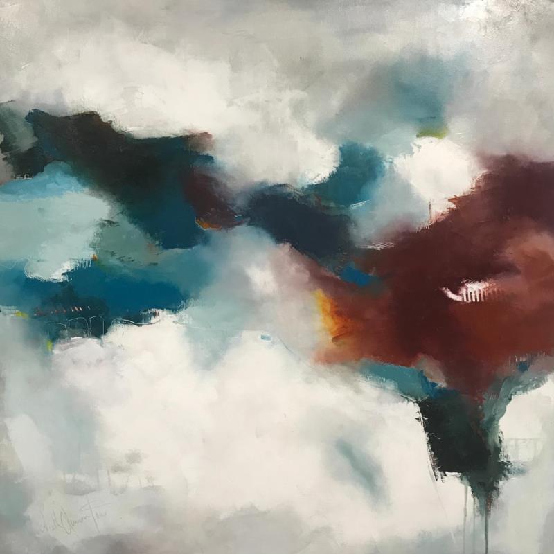 Gemälde Colore ta vie von Dumontier Nathalie | Gemälde Abstrakt Minimalistisch Öl