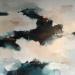 Peinture Retenir son souffle par Dumontier Nathalie | Tableau Abstrait Minimaliste Huile