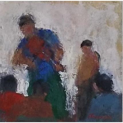 Painting Moment de partage by Fernando | Painting Figurative Oil Life style