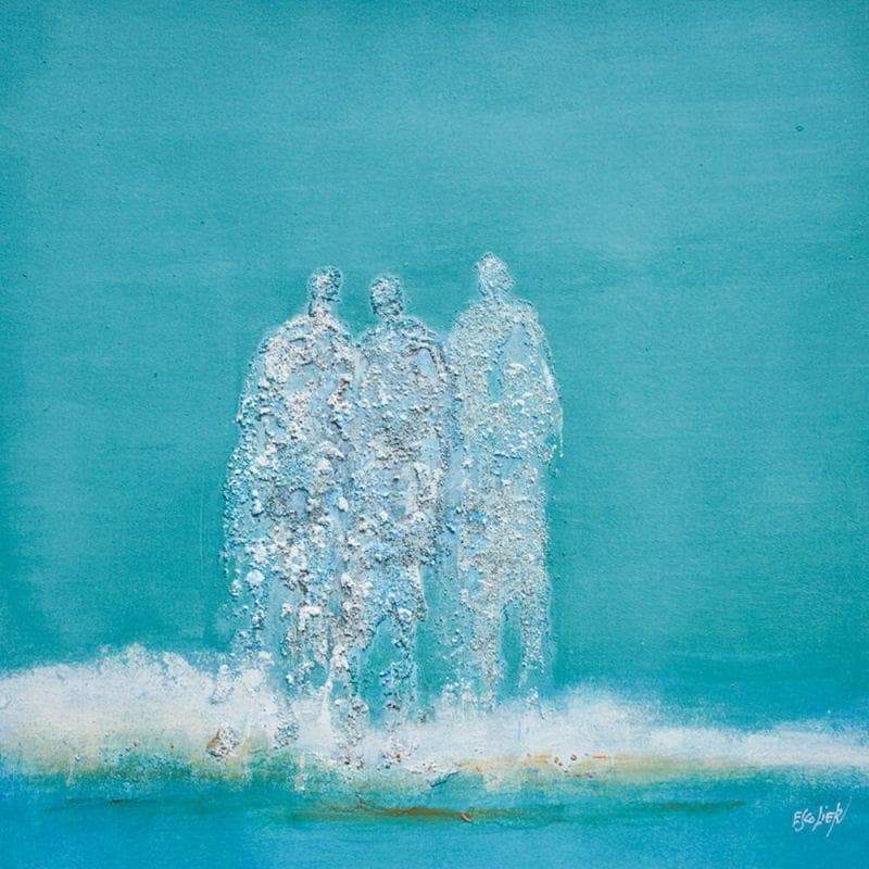 Peinture Douceur de vivre par Escolier Odile | Tableau Figuratif Paysages Acrylique