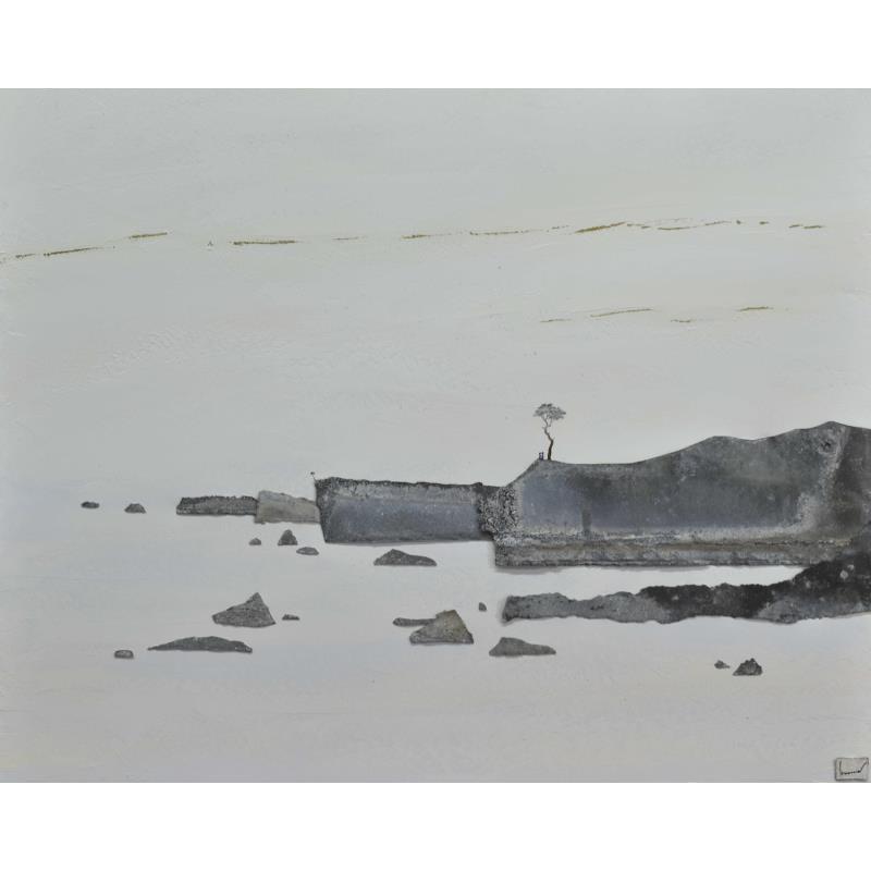 Painting Arrêt sur image by Lemonnier  | Painting Subject matter Landscapes Minimalist Acrylic Zinc Upcycling