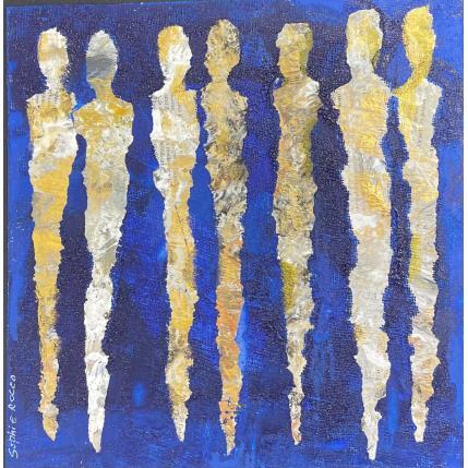 Peinture Ostia Antica  par Rocco Sophie | Tableau Art Singulier Acrylique, carton, Collage, Huile, Sable