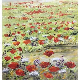 Peinture Couleurs de la nature par Rey Ewa | Tableau Figuratif Acrylique Paysages