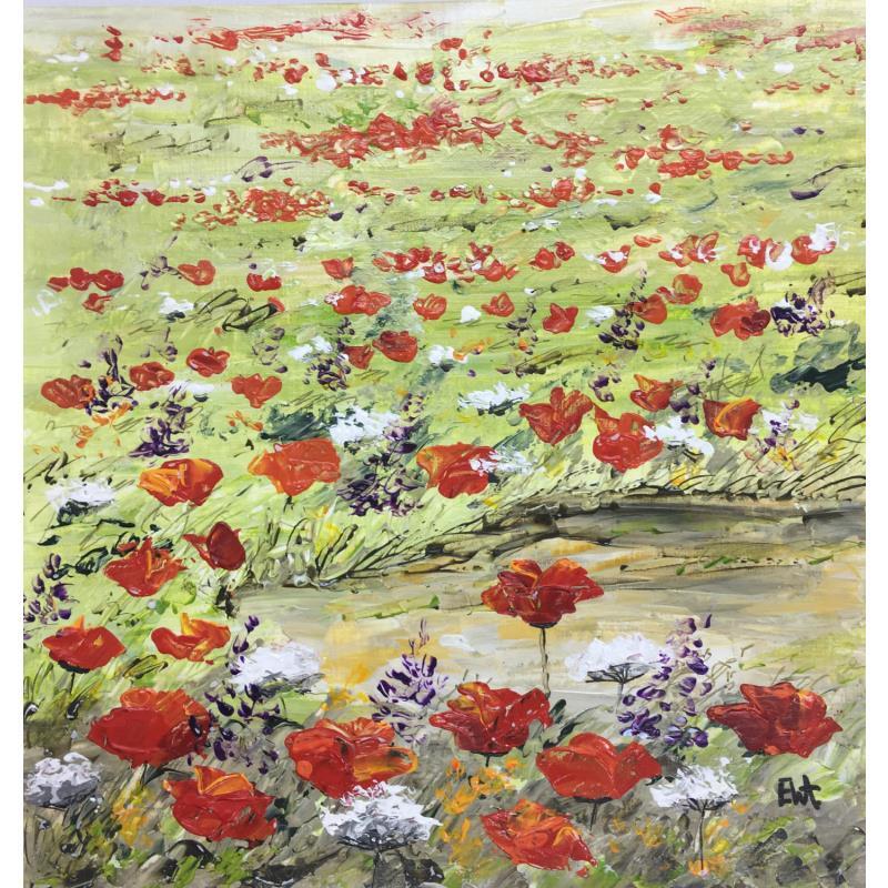 Peinture Couleurs de la nature par Rey Ewa | Tableau Figuratif Paysages Acrylique