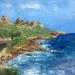 Pintura Les couleurs de l'Estérel por Rey Ewa | Pintura Figurativo Paisajes Acrílico