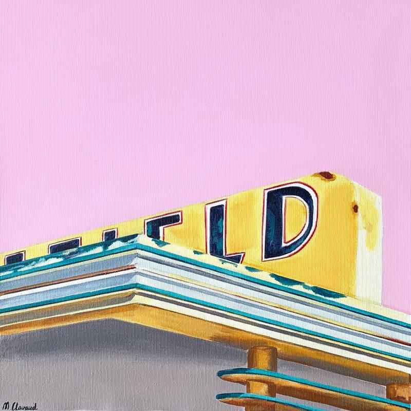 Painting VISALIA by Clavaud Morgane | Painting Figurative Landscapes Urban Minimalist Acrylic