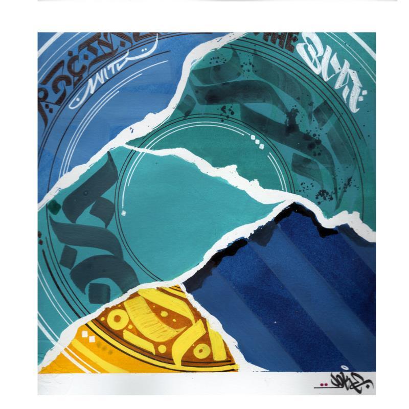 Peinture Racing with the Sun par Nitram Joke | Tableau Street Art Graffiti Acrylique