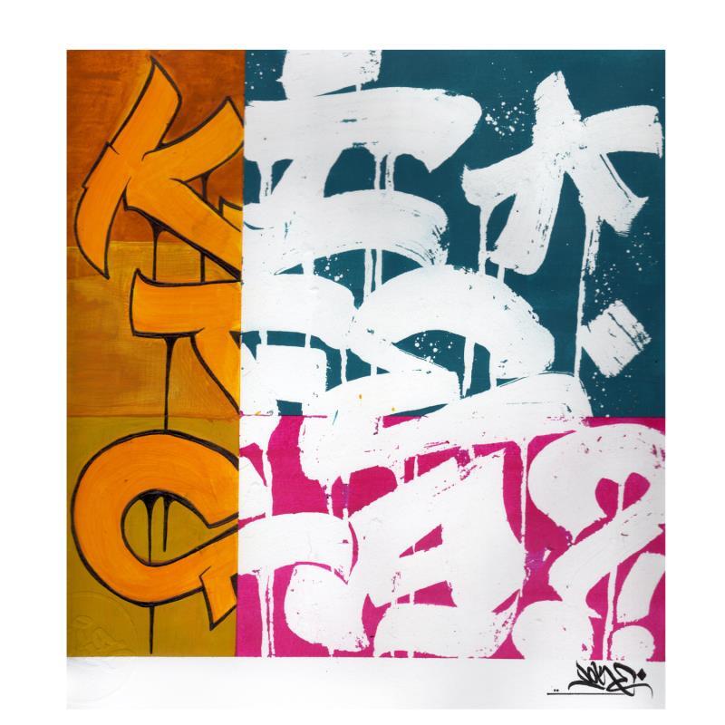 Peinture Kiféça par Nitram Joke | Tableau Street Art Graffiti Acrylique