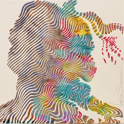 Painting La belle Simonetta hommage à Boticelli by Schroeder Virginie | Painting Pop-art Acrylic, Oil Pop icons