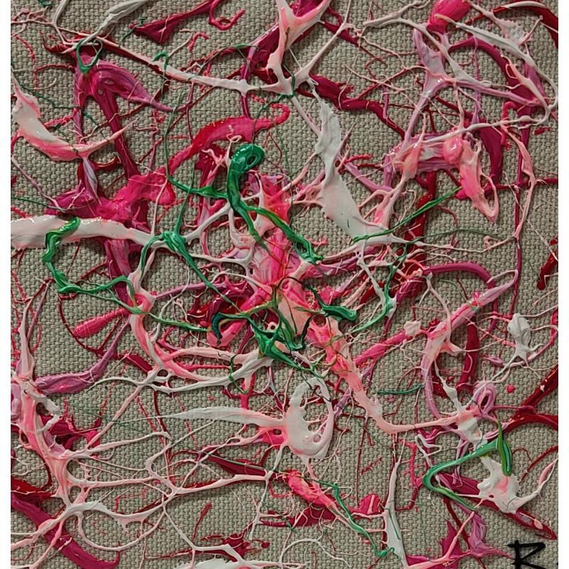 Painting Amour et pinot noir by Cantin Rose | Painting Abstract Subject matter Minimalist Acrylic