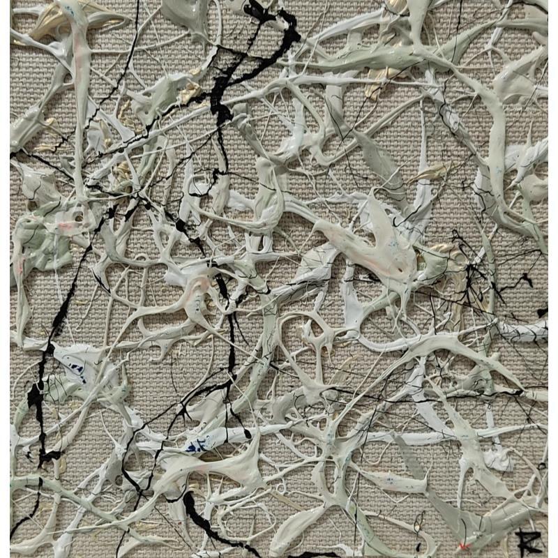 Painting Pensées d'or by Cantin Rose | Painting Abstract Subject matter Minimalist Acrylic