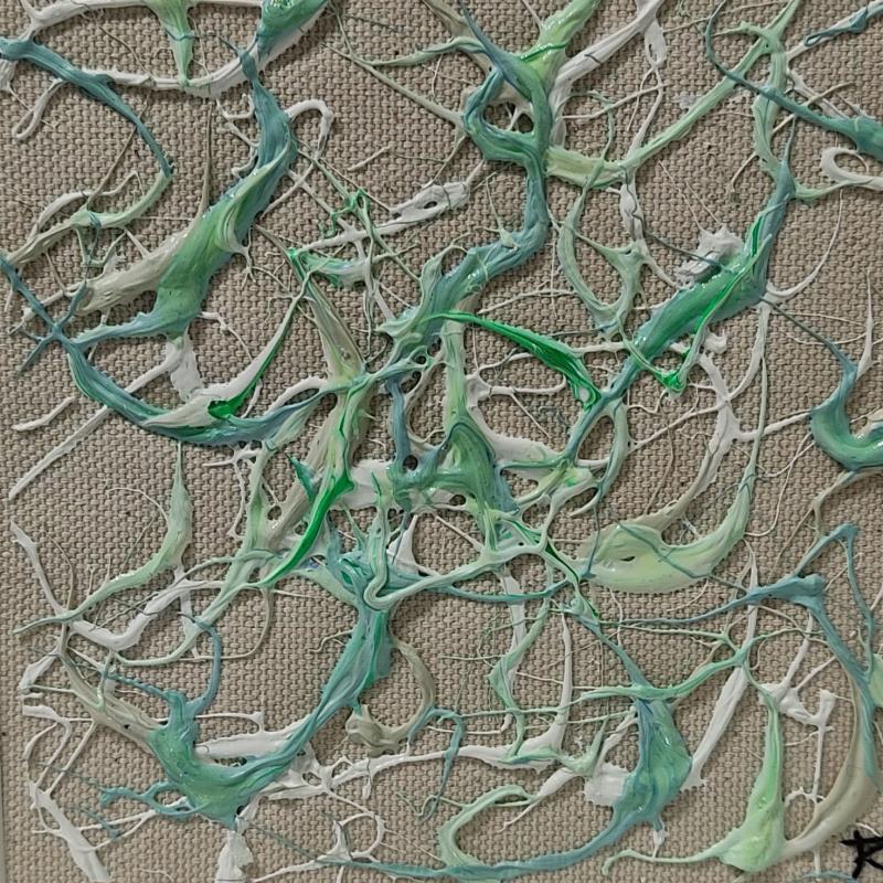 Pintura Sable et charbon por Cantin Rose | Pintura Abstracto Tema Minimalista Acrílico