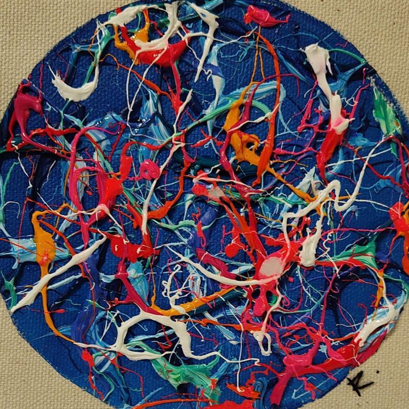 Painting Corail d'or by Cantin Rose | Painting Abstract Subject matter Minimalist Acrylic