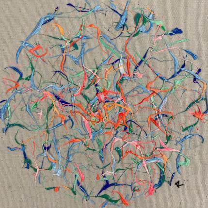 Painting Les histoires d'hier by Cantin Rose | Painting Abstract Acrylic Minimalist