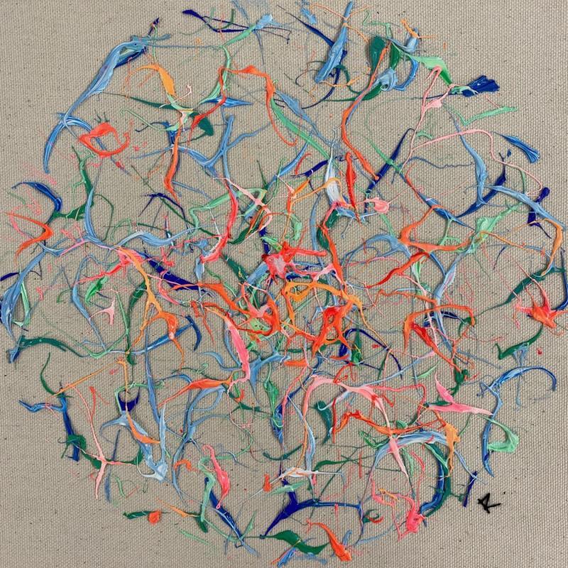 Gemälde Les histoires d'hier von Cantin Rose | Gemälde Abstrakt Materialismus Minimalistisch Acryl