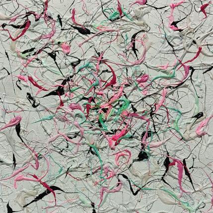 Painting Romance sur Bordeaux by Cantin Rose | Painting Abstract Acrylic Minimalist