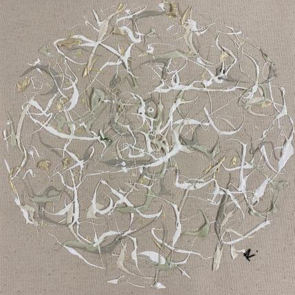 Painting La perle by Cantin Rose | Painting Abstract Acrylic Minimalist