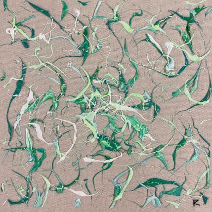 Painting Zeste citron by Cantin Rose | Painting Abstract Acrylic Minimalist