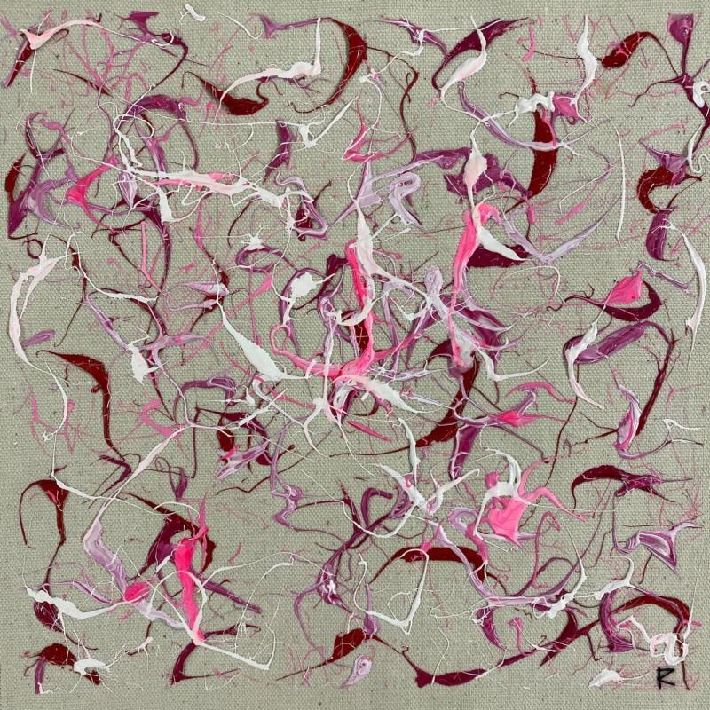 Peinture Romance à Toulouse par Cantin Rose | Tableau Abstrait Matiérisme Minimaliste Acrylique