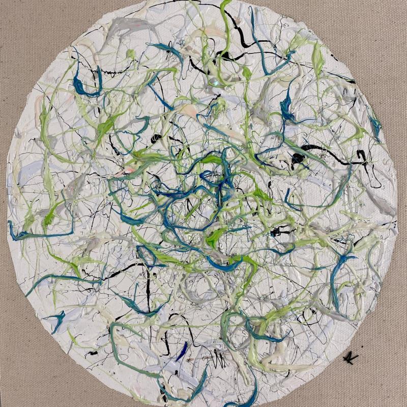 Painting Menthe à l'eau by Cantin Rose | Painting Abstract Subject matter Minimalist Acrylic