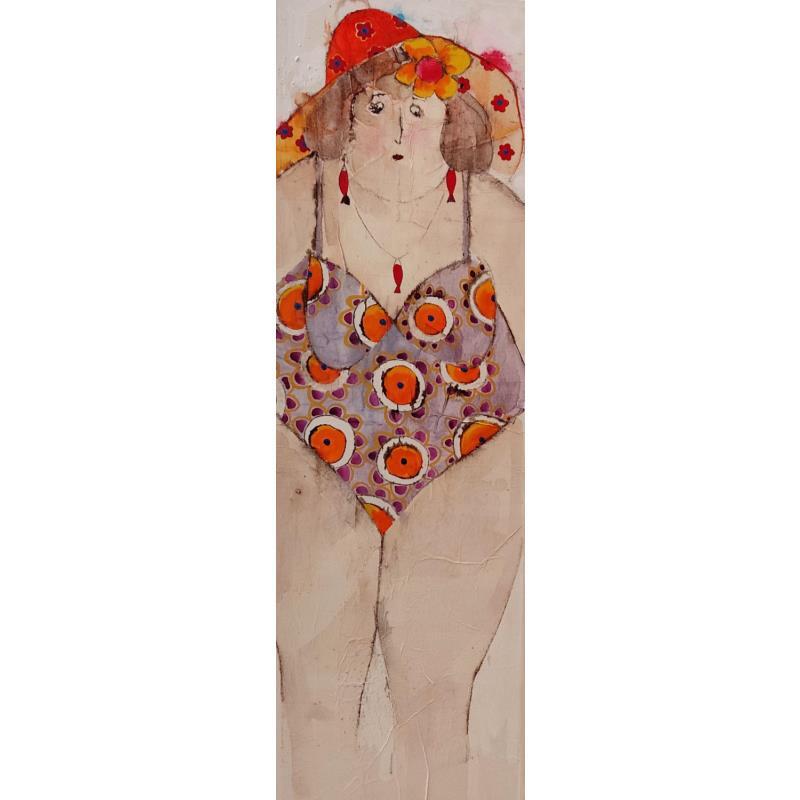 Peinture Margoline par Colombo Cécile | Tableau Figuratif Acrylique, Pastel Portraits