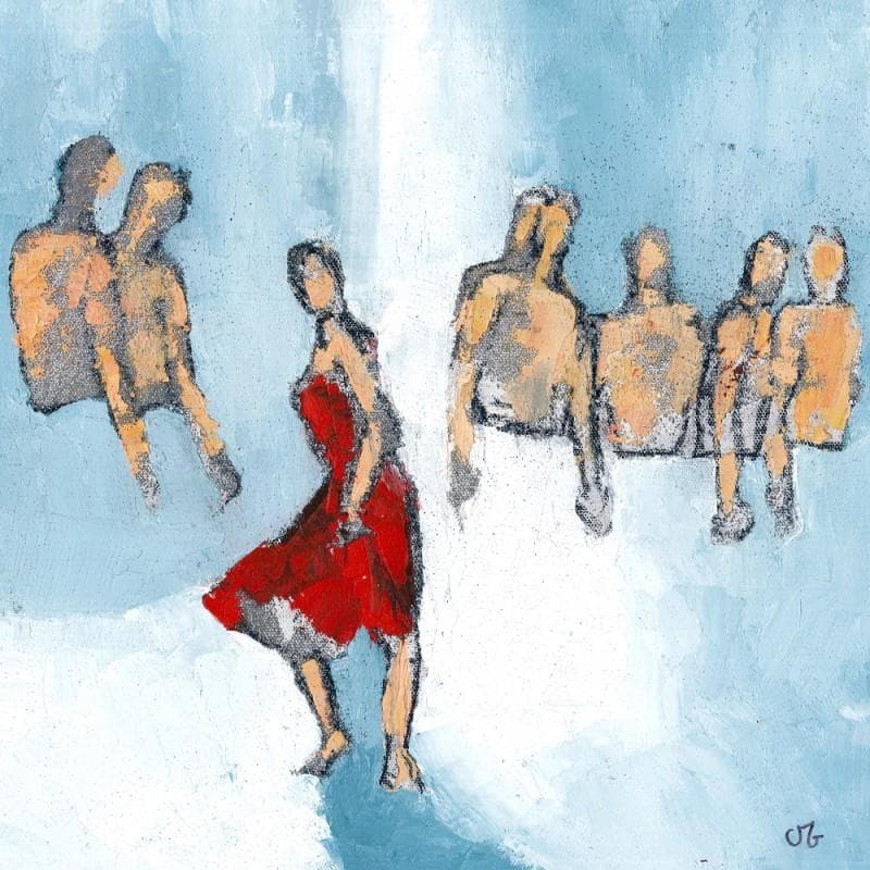 Painting Andalouse by Malfreyt Corinne | Painting Figurative Life style Oil