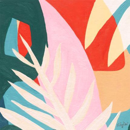 Peinture Blue Green par Billy Dust | Tableau Abstrait Acrylique Minimaliste