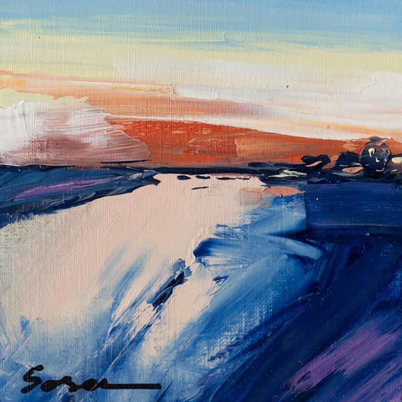 Gemälde Seascape von Fran Sosa | Gemälde Abstrakt Landschaften Öl