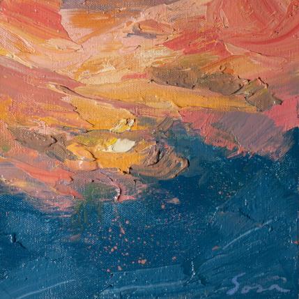 Painting Hidden sun by Fran Sosa | Painting Abstract Oil Landscapes, Pop icons