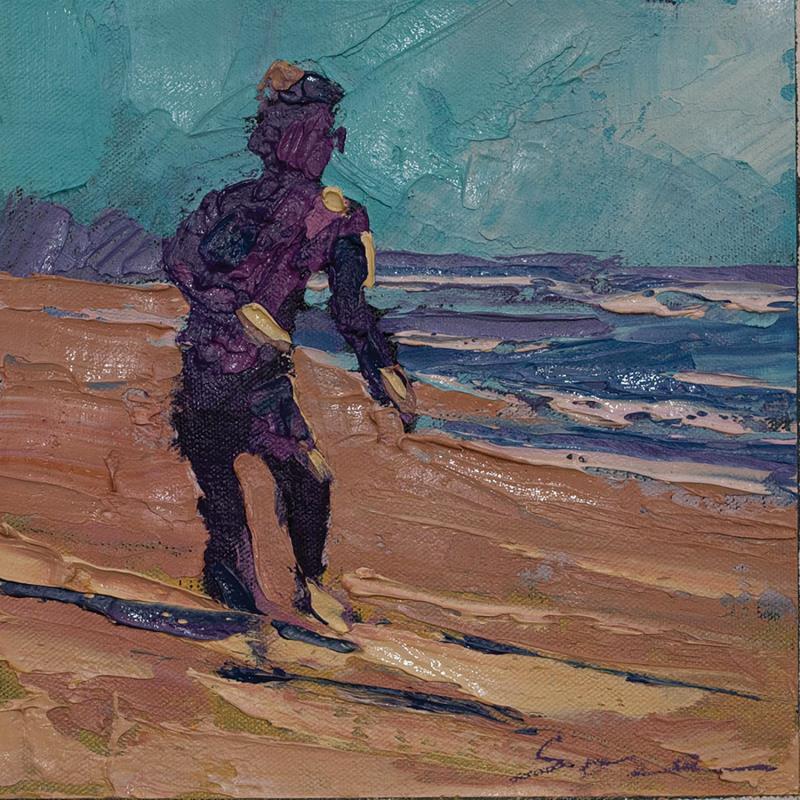 Painting Agus by Fran Sosa | Painting Figurative Marine Life style Oil