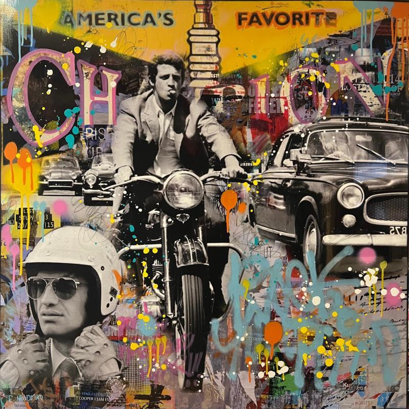 Gemälde Super Jean Paul von Novarino Fabien | Gemälde Pop-Art Pop-Ikonen