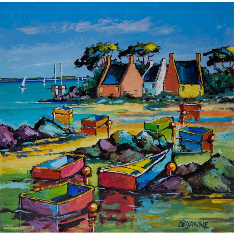 Peinture Paysage marin de Bretagne par Cédanne | Tableau Figuratif Paysages Huile