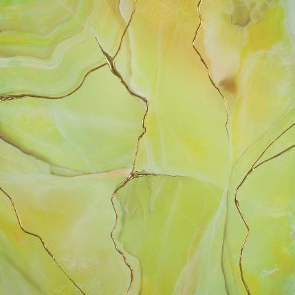 Peinture Citrine énergique par Baroni Victor | Tableau Abstrait Acrylique Minimaliste