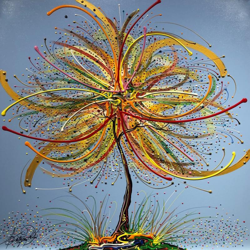 Gemälde La Fête et la Joie à Lyon von Fonteyne David | Gemälde Figurativ Landschaften Öl Acryl