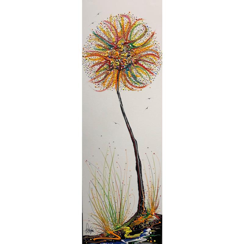 Painting L'Elevation vers toi by Fonteyne David | Painting Figurative Acrylic, Oil Landscapes