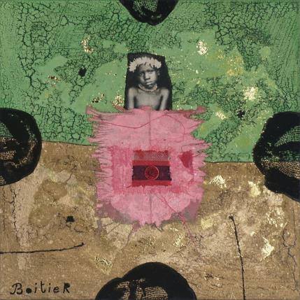 Painting 13-162 by Boitier Thierry | Painting Raw art Acrylic, Cardboard