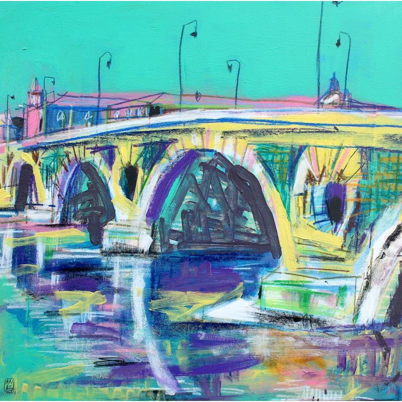 Peinture Que tant rapélo de soubenis par Anicet Olivier | Tableau Figuratif Urbain Acrylique